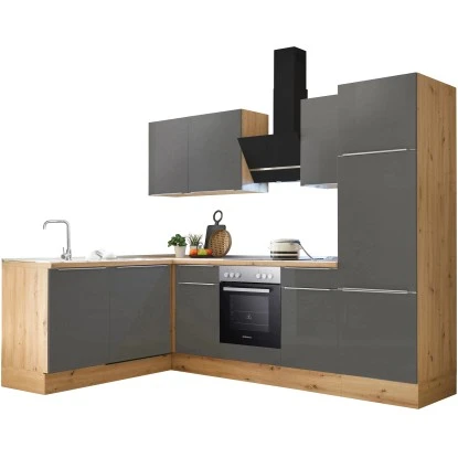 Respekta Küchenzeile Marleen 280 Cm Artisan-Eiche Grau Matt Winkel 6 Respekta Küchenzeile Marleen 280 Cm Artisan-Eiche Grau Matt Winkel – Bild 4