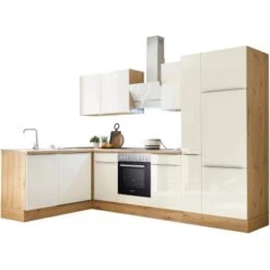 Respekta Küchenzeile Marleen 310 Cm Artisan-Eiche Weiß Hochglanz Winkel 21 Respekta Küchenzeile Marleen 310 Cm Artisan-Eiche Weiß Hochglanz Winkel -Kuchenwelt 980060 4384 4