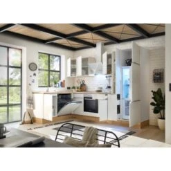 Respekta Küchenzeile Marleen 310 Cm Artisan-Eiche Weiß Winkel -Kuchenwelt 980062 4384 3