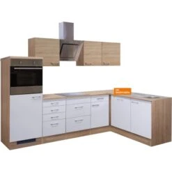 Flex-Well Classic Winkelküche Florida 280x170 Cm Weiß-Sonoma Eiche Nachbildung 16 Flex-Well Classic Winkelküche Florida 280x170 Cm Weiß-Sonoma Eiche Nachbildung -Kuchenwelt 9992813015freigspflorida 2