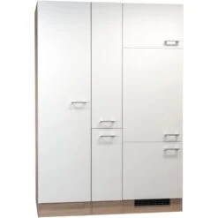 Flex-Well Classic Küchenerweiterung Florida 140 Cm Weiß-Sonoma Eiche Nachbildung 7 Flex-Well Classic Küchenerweiterung Florida 140 Cm Weiß-Sonoma Eiche Nachbildung -Kuchenwelt Florida leichtePerspektive