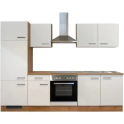 Flex-Well Exclusiv Küchenzeile Vintea 270 Cm Magnolia-Lancelot Oak -Kuchenwelt G2702207036Vinteazoomfrei