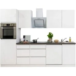 Respekta Premium Küchenzeile 280 Cm Grifflos Weiß Hochglanz 22 Respekta Premium Küchenzeile 280 Cm Grifflos Weiß Hochglanz -Kuchenwelt GLRP280HWW Kuechenzeile 04