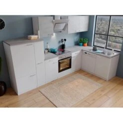 Respekta Winkelküche KBL310WWBSCG 310 X 172 Cm Weiß-Beton Optik 15 Respekta Winkelküche KBL310WWBSCG 310 X 172 Cm Weiß-Beton Optik -Kuchenwelt L310WWBSCG Kuechenzeile 03