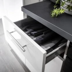 Marinelli Cucine Küchenzeile Michela 255 Cm Weiß Hochglanz 14 Marinelli Cucine Küchenzeile Michela 255 Cm Weiß Hochglanz -Kuchenwelt MICHELA255WEISSHOHGLANZ 9