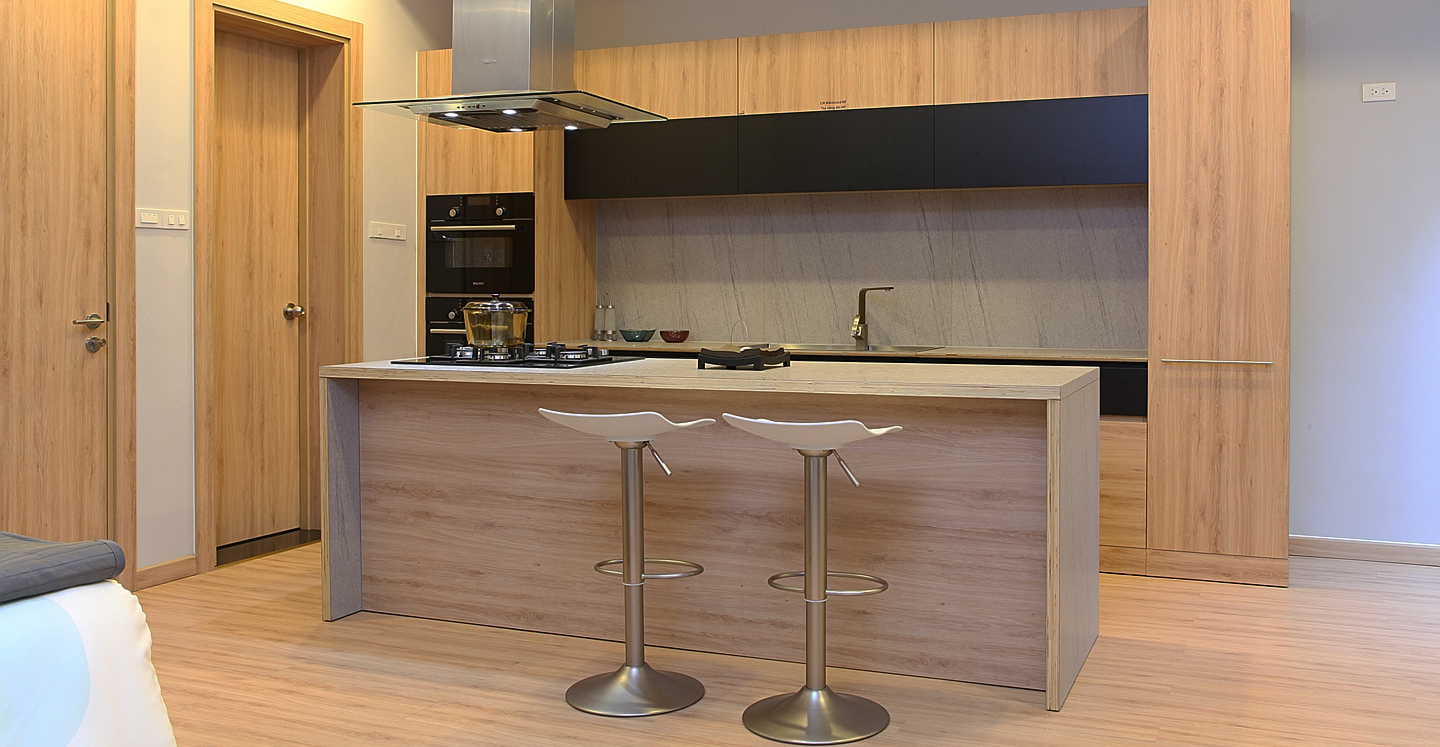 Kuchenwelt -Kuchenwelt bep go cao su ghep son pu