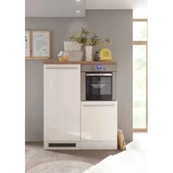 Respekta Premium Küchenzeile BERP320HWWC 320 Cm Weiß Hochglanz -Kuchenwelt berp290320 backofenksblock