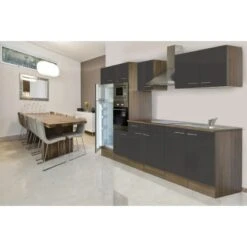 Respekta Küchenzeile KB330EYGMIGKE 330 Cm Grau Seidengl.-Eiche York Nachbildung 33 Respekta Küchenzeile KB330EYGMIGKE 330 Cm Grau Seidengl.-Eiche York Nachbildung -Kuchenwelt eile KB330EYGMIGKE 330cm 2