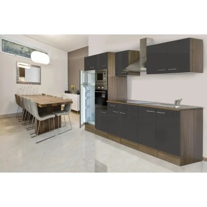 Respekta Küchenzeile KB330EYGMIGKE 330 Cm Grau Seidengl.-Eiche York Nachbildung 15 Respekta Küchenzeile KB330EYGMIGKE 330 Cm Grau Seidengl.-Eiche York Nachbildung – Bild 13