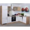 Flex-Well Classic Winkelküche Florida 280 Cm Ohne E-Geräte Sonoma Eiche-Weiß -Kuchenwelt tebild G9992802014GSPSamoa
